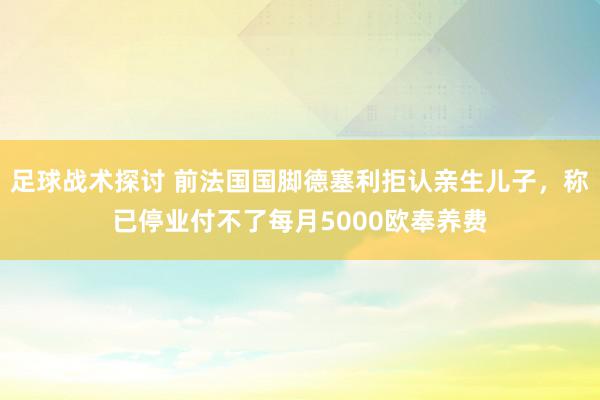 足球战术探讨 前法国国脚德塞利拒认亲生儿子，称已停业付不了每月5000欧奉养费