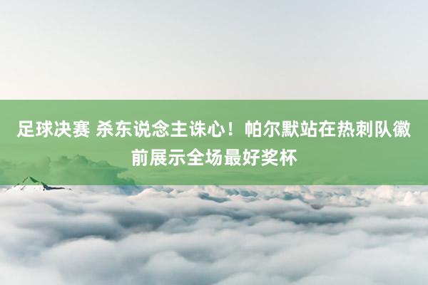 足球决赛 杀东说念主诛心！帕尔默站在热刺队徽前展示全场最好奖杯