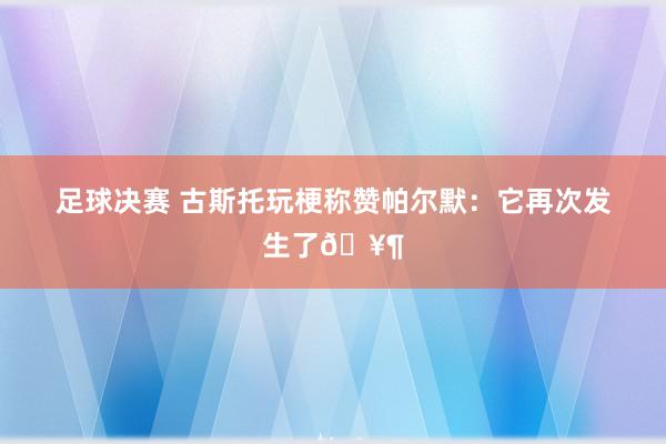 足球决赛 古斯托玩梗称赞帕尔默：它再次发生了🥶