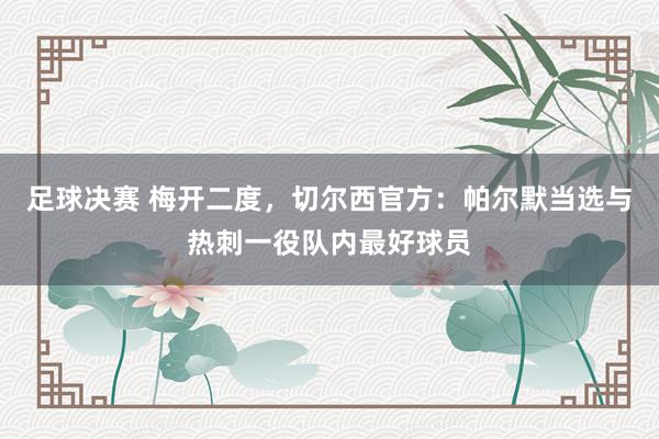 足球决赛 梅开二度，切尔西官方：帕尔默当选与热刺一役队内最好球员